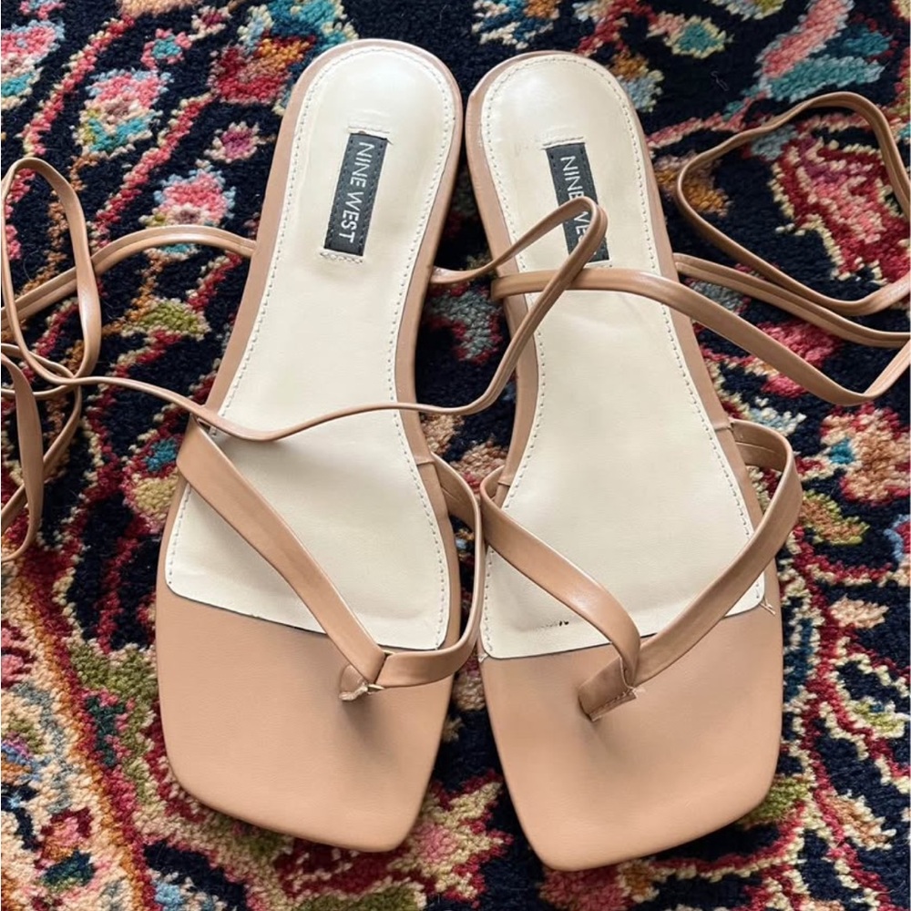 Nine West ankle wrap sandals